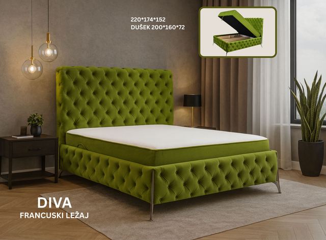 Diva - Hersa Francuski ležaj