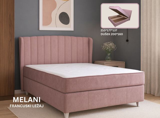 Melani - Hersa Francuski ležaj