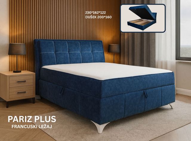Pariz Plus - Hersa Francuski ležaj
