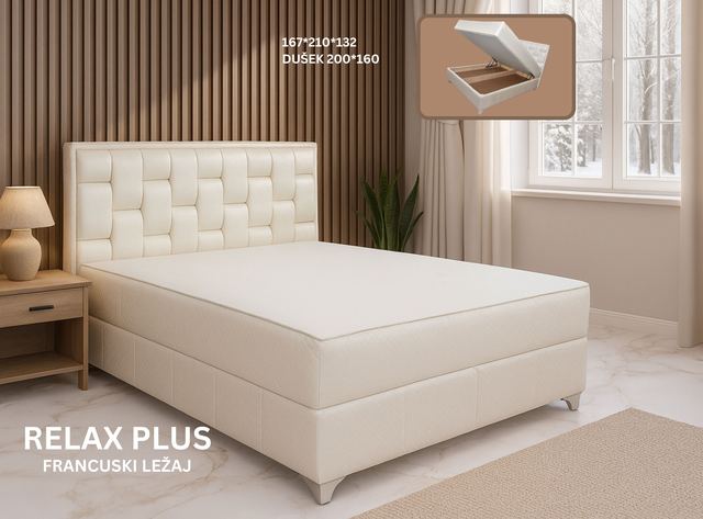 Relax Plus - Hersa Francuski ležaj